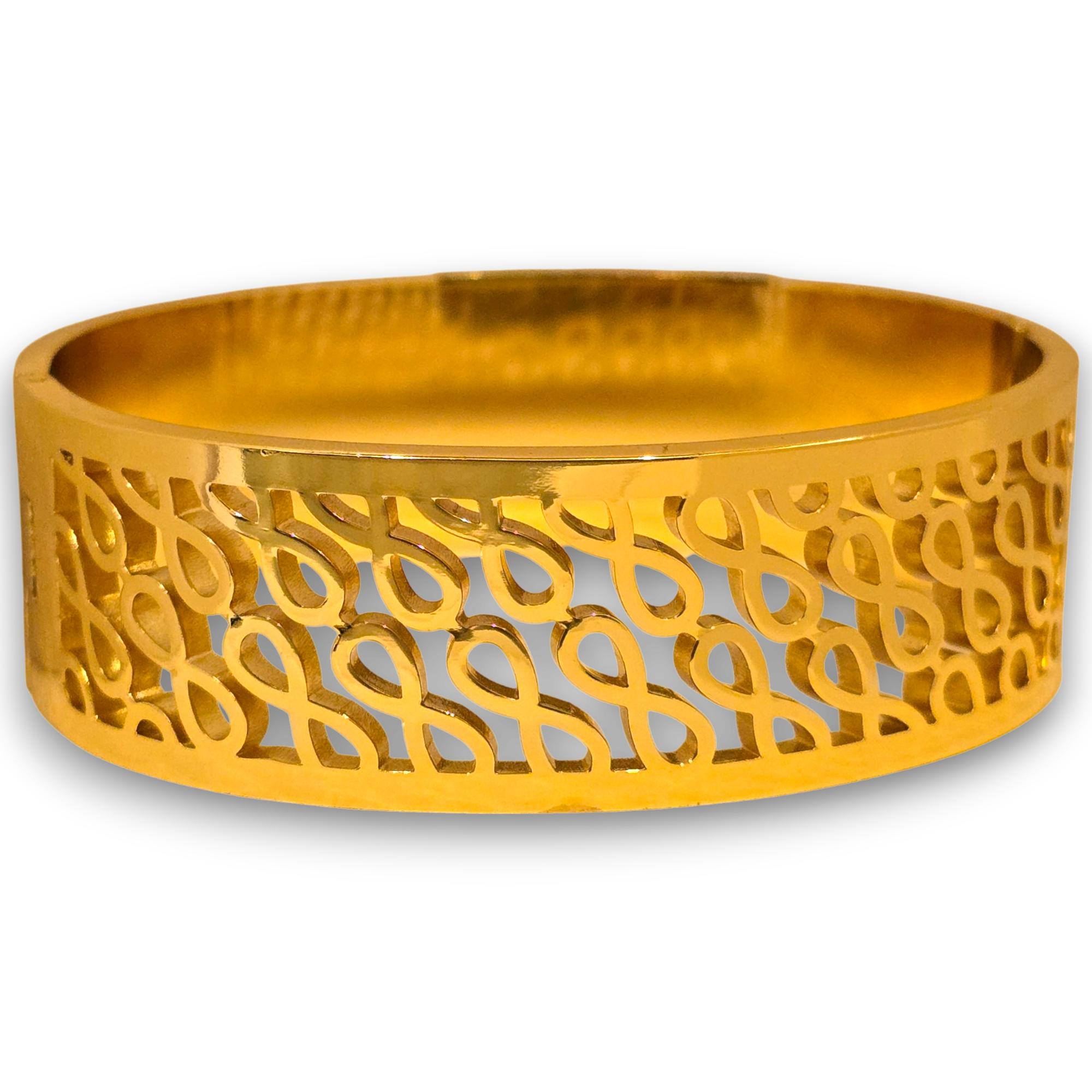 Infinity Filigree Gold Bangle ( Dubai Style)