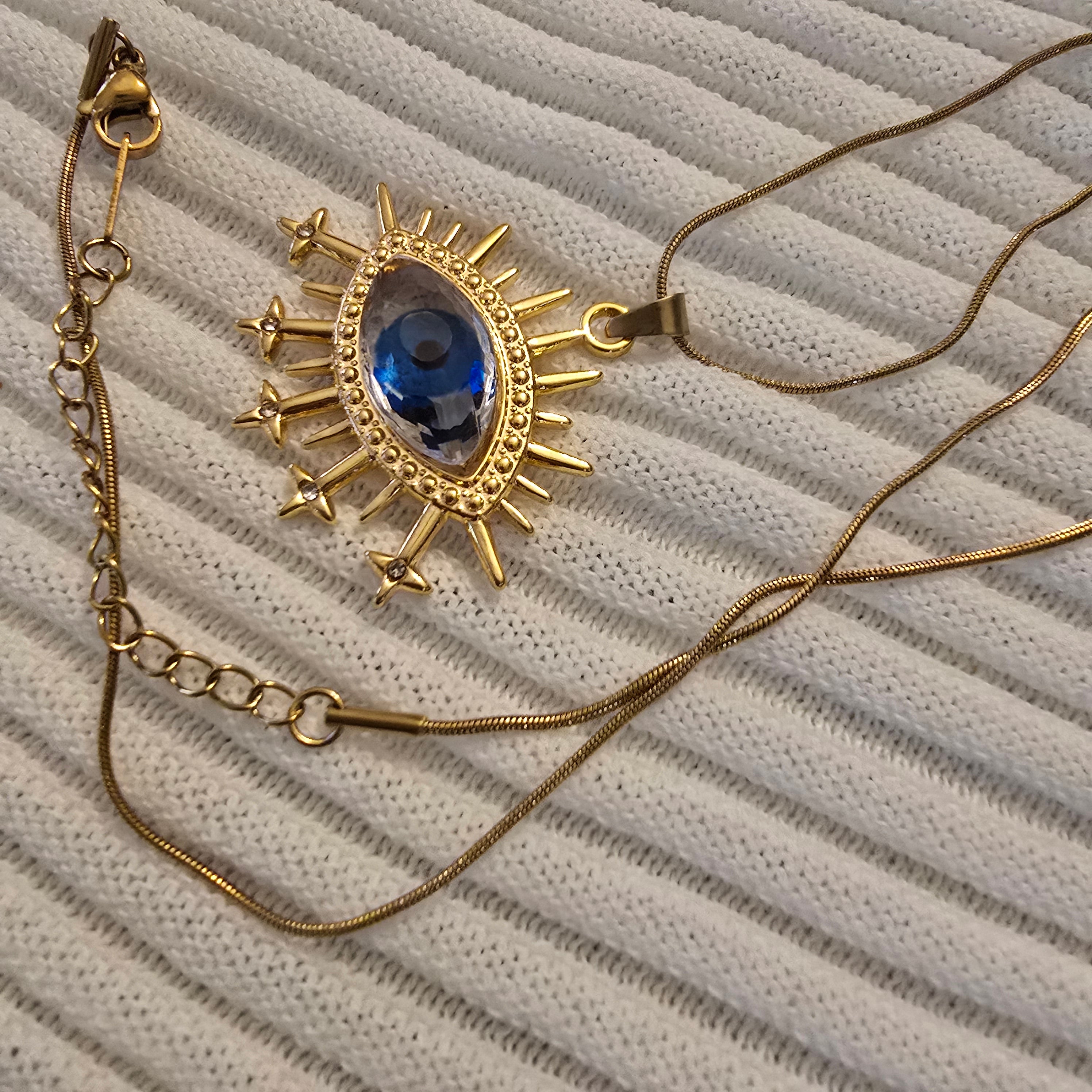 Blue Evil Eye Protection Necklace
