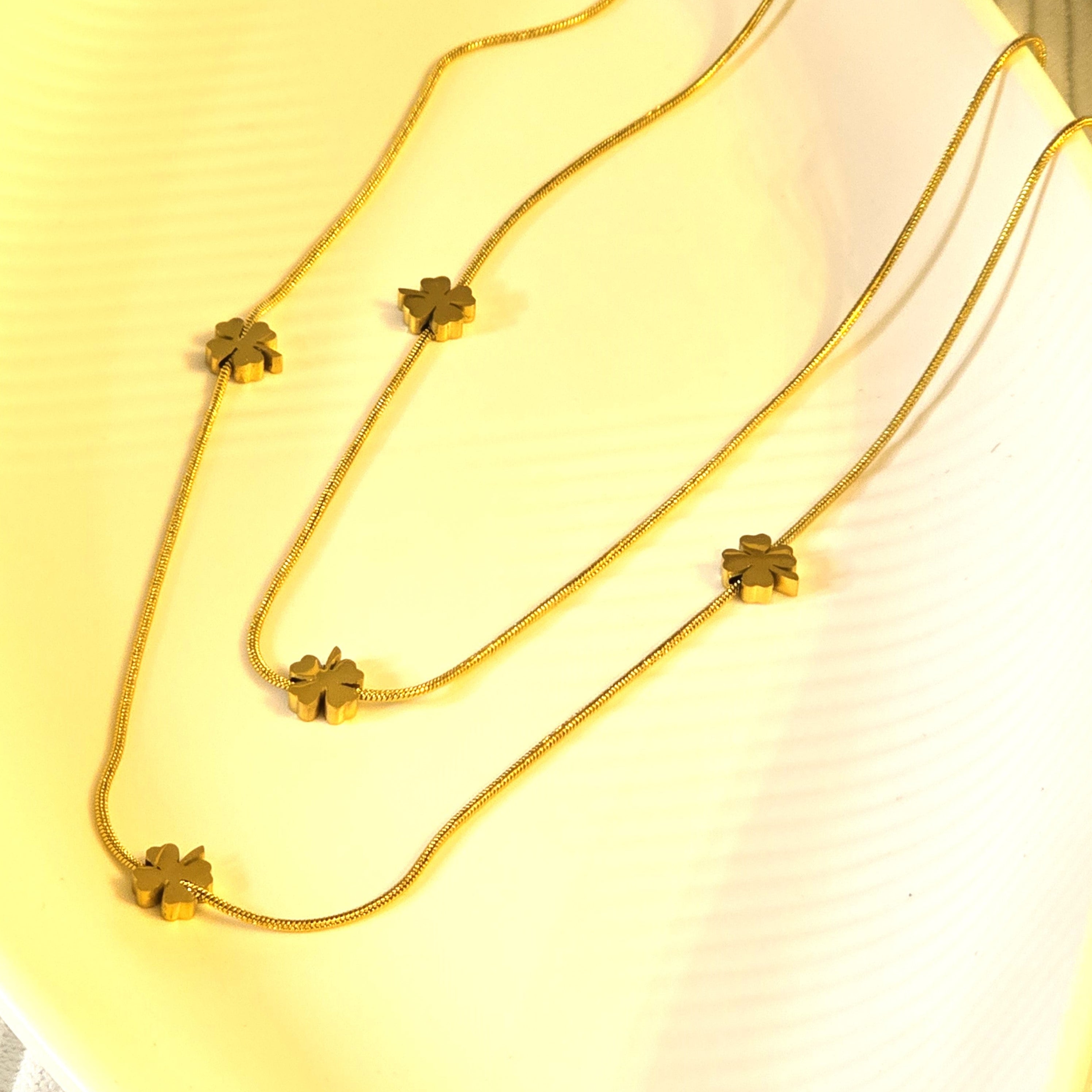 Lucky Clover Layered Necklace
