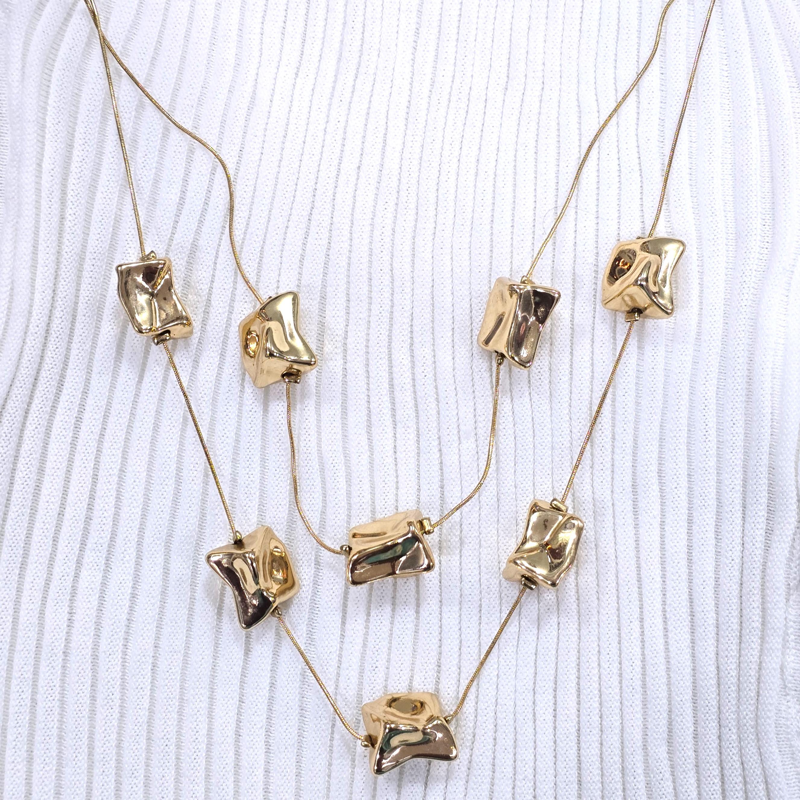 Gold Candy Layered Statement Necklace