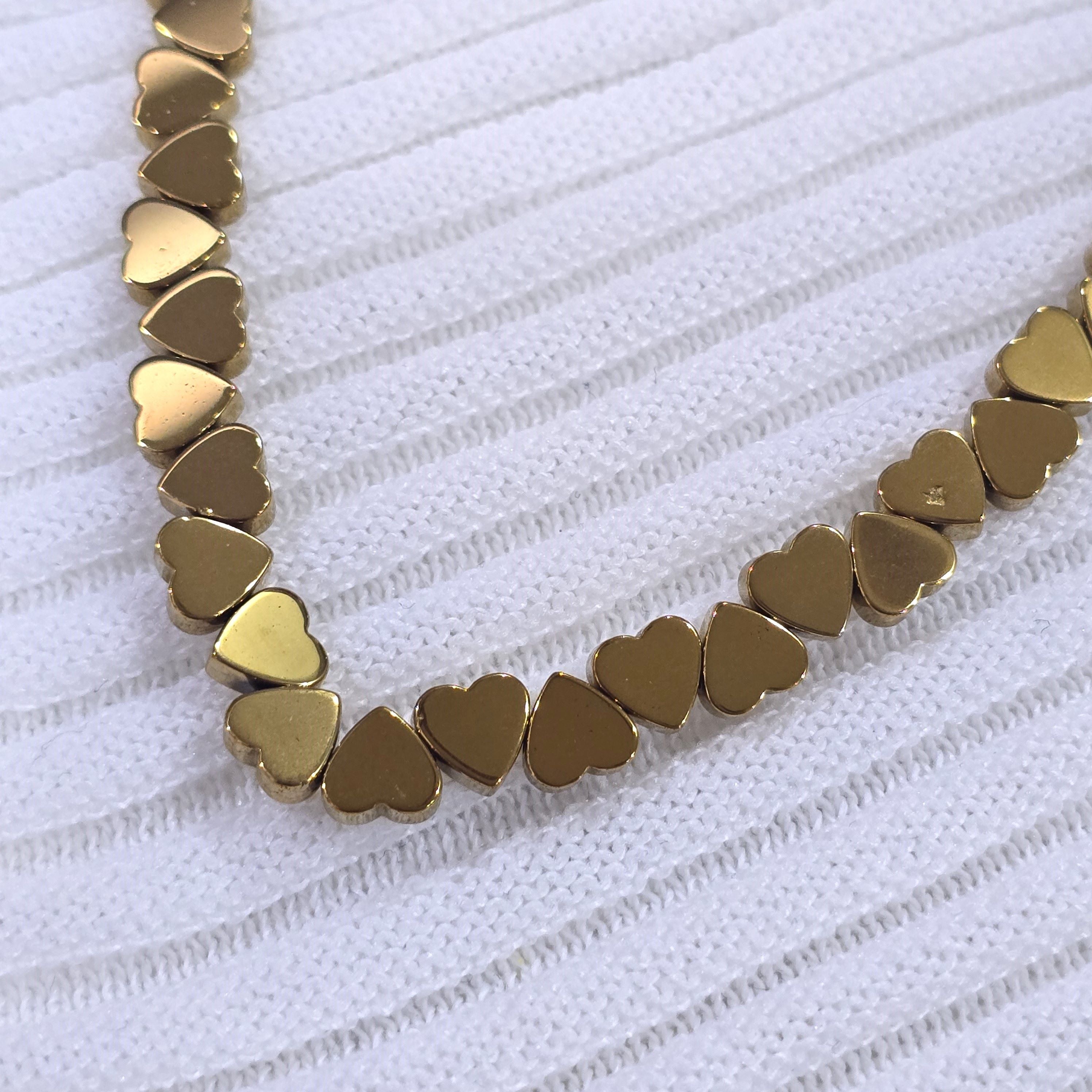Golden Heart Chain Necklace