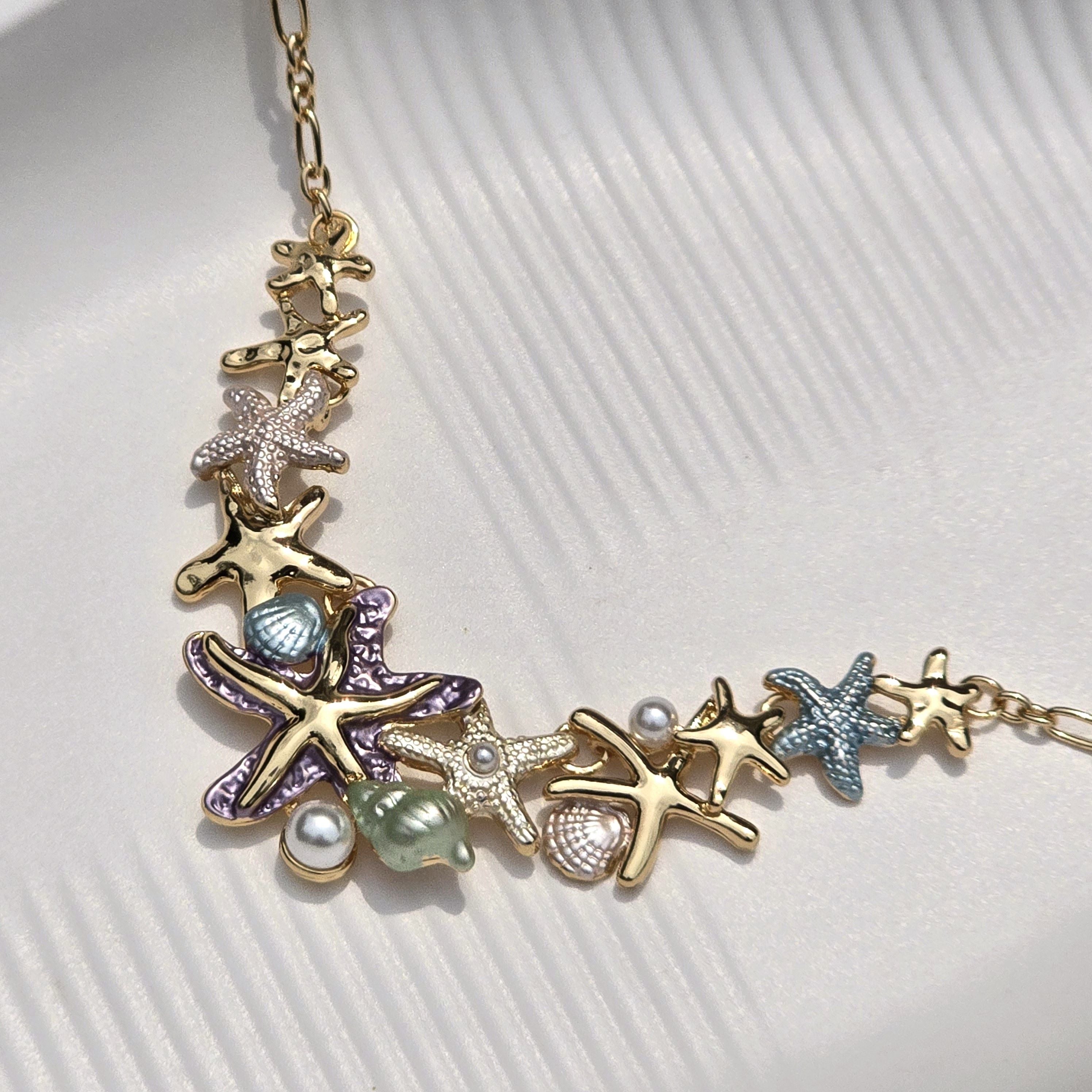 Ocean Charm Starfish Necklace