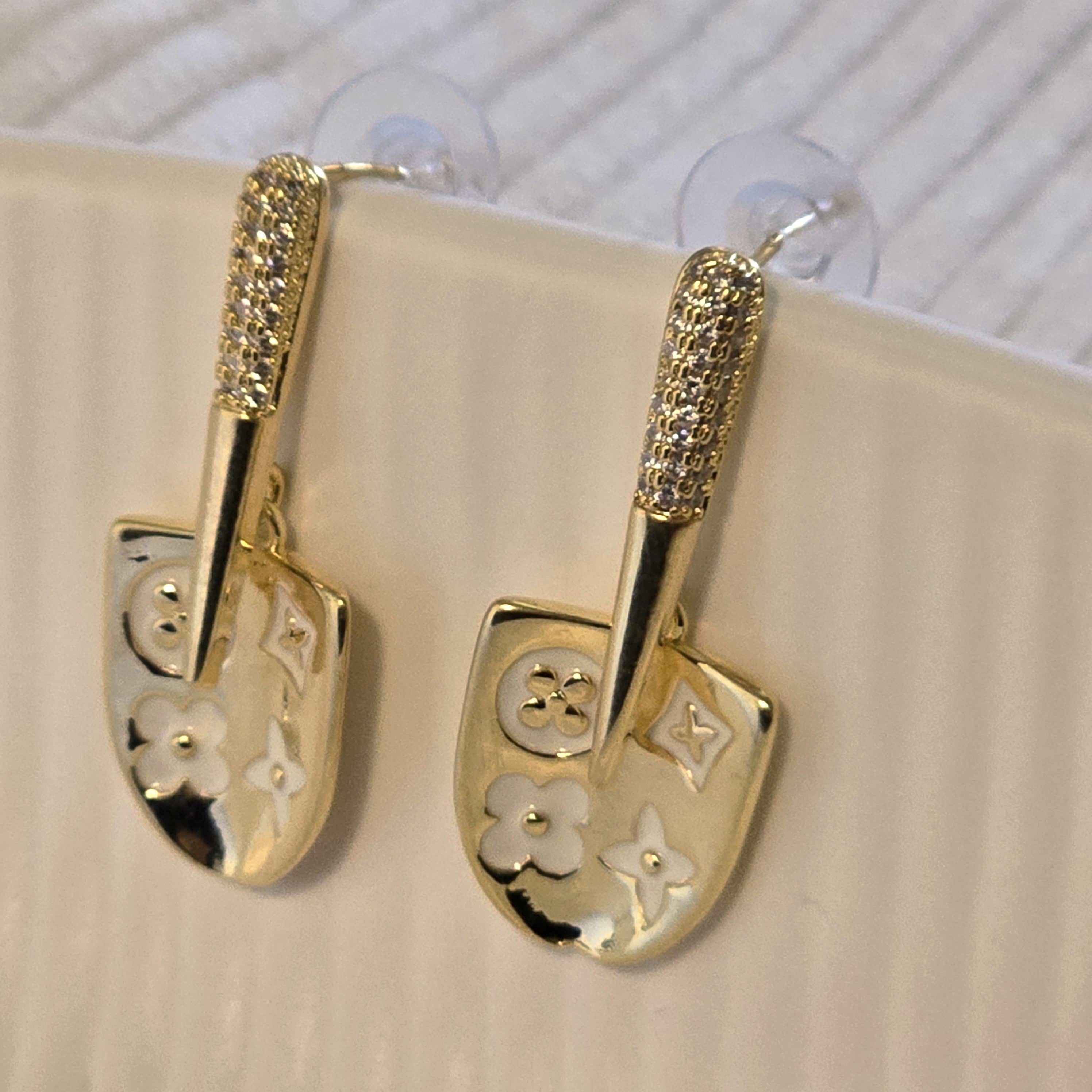 Celeste Flora Gold Minimalist Earrings