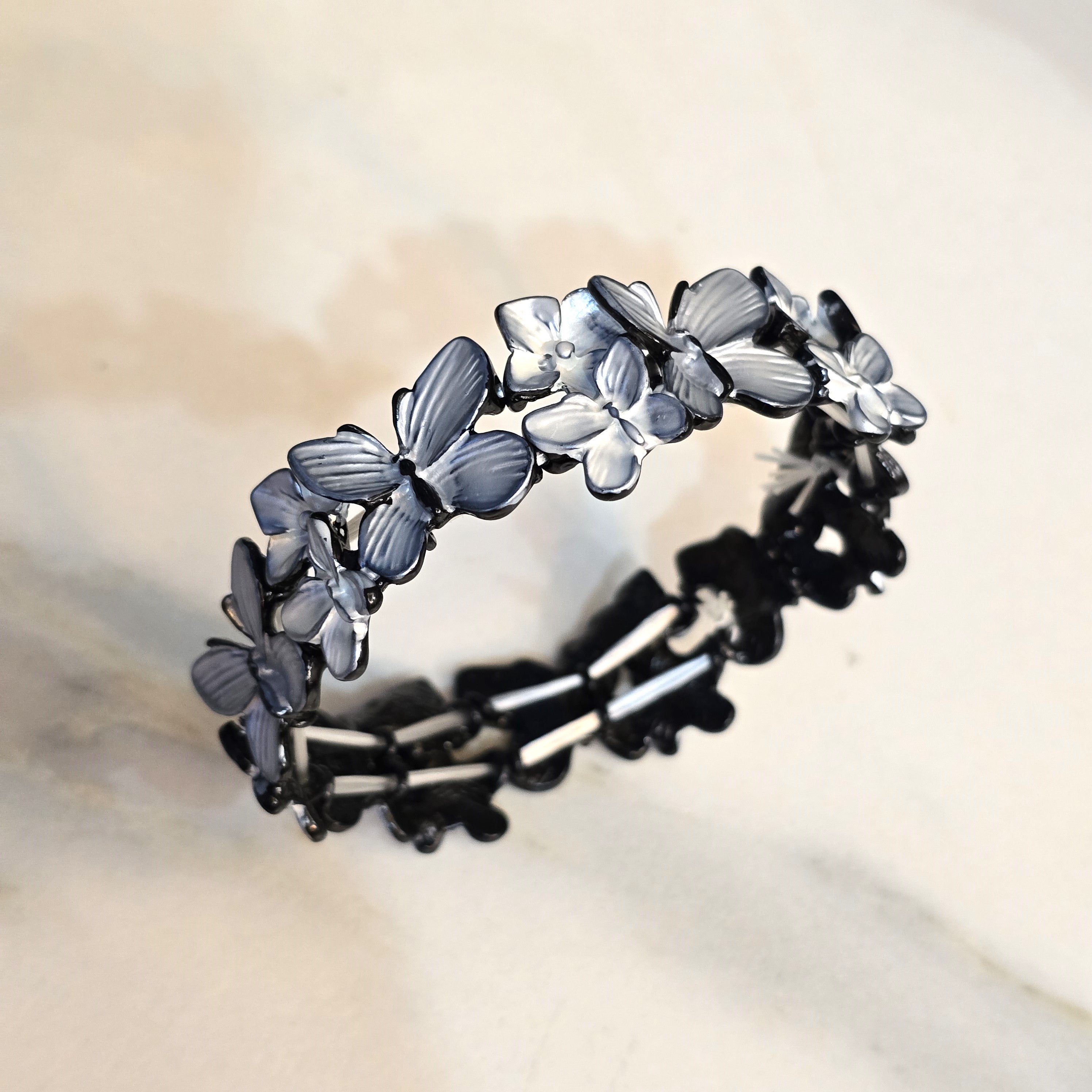 Midnight Butterfly Stretch Bracelet