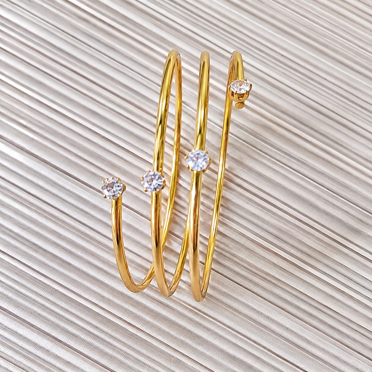 Crystal Spiral Bracelet