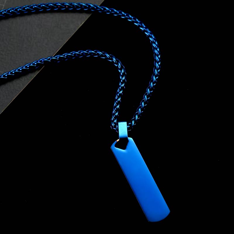 Blue Bar Pendant
