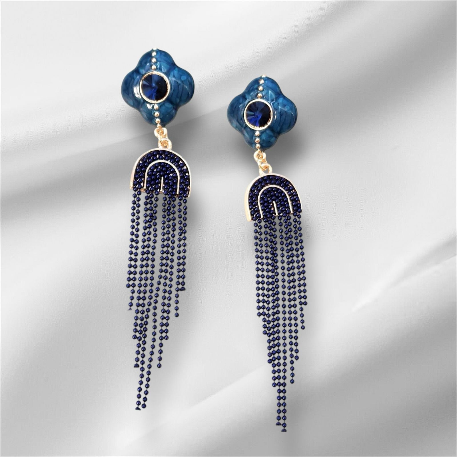 Blue Tail Danglers