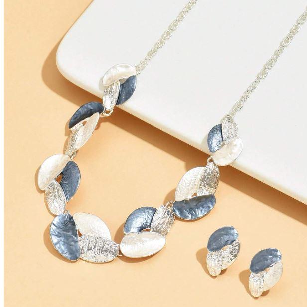 Lunar Tide Necklace & Earrings