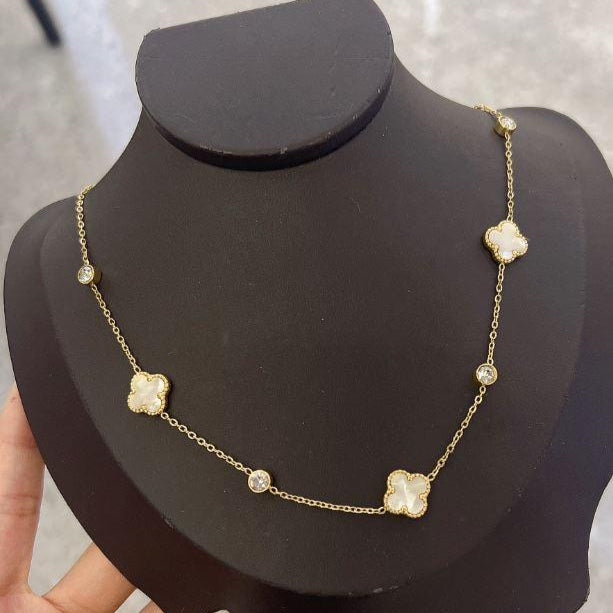 Crystal Clover Necklace