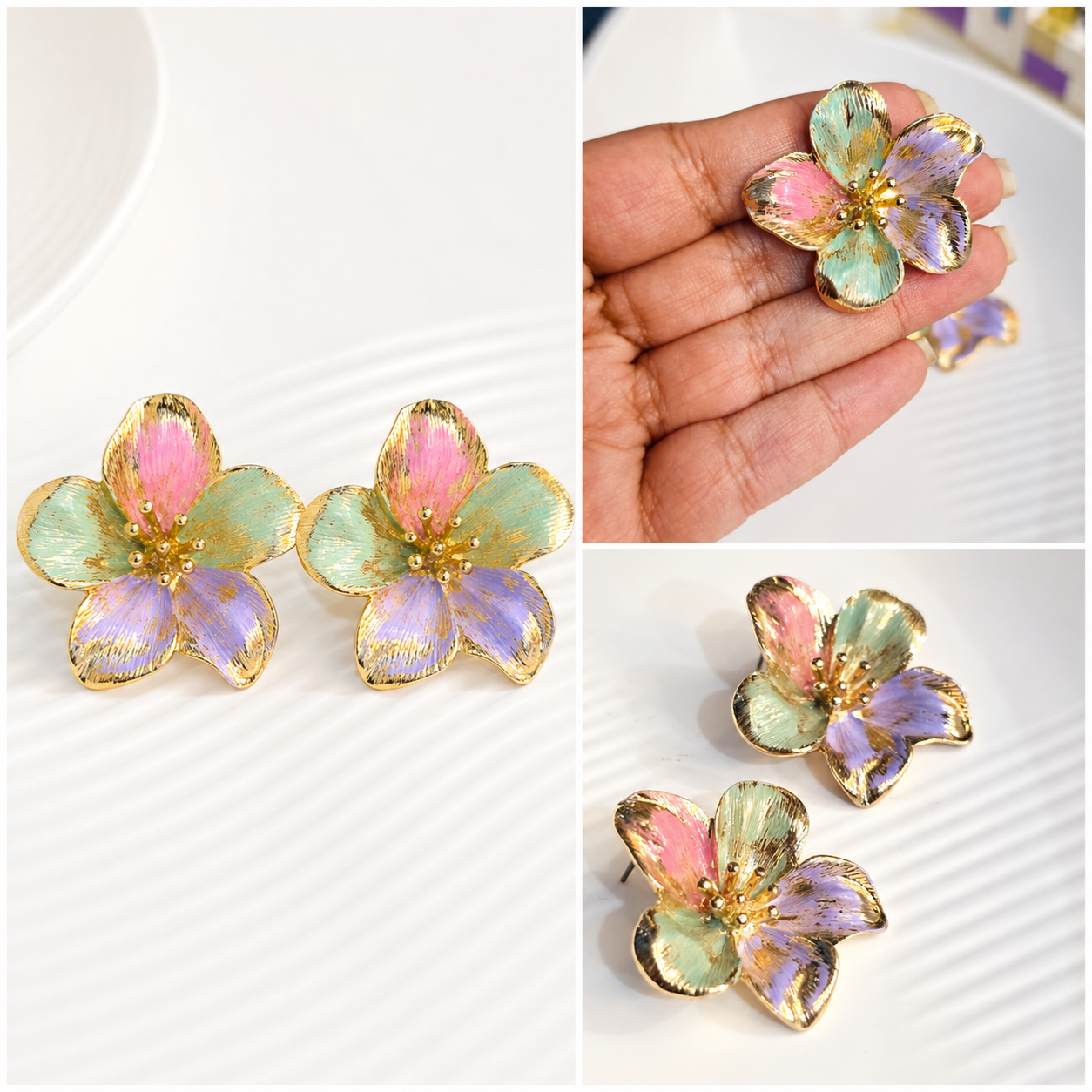 Pastel Stud Earrings