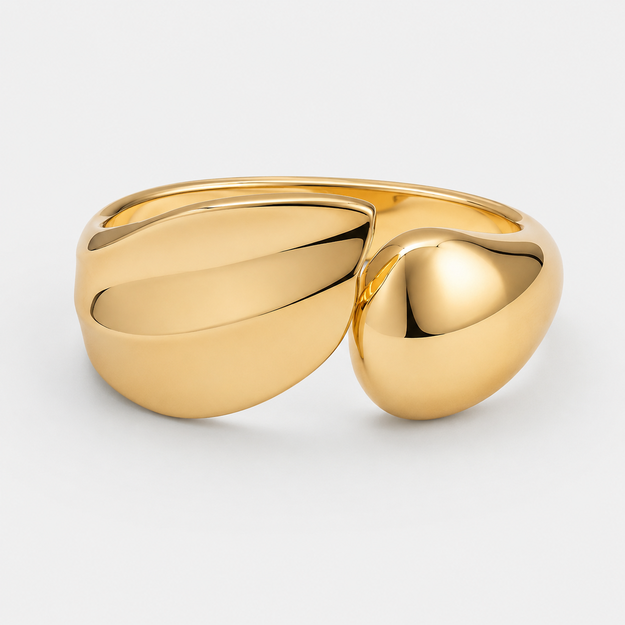 Golden Openable Dome Bracelet