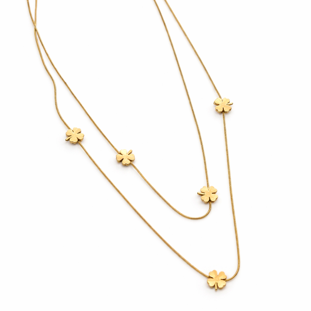 Lucky Clover Layered Necklace