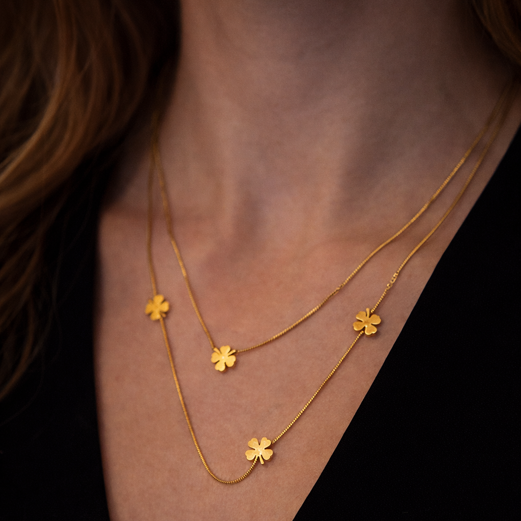 Lucky Clover Layered Necklace