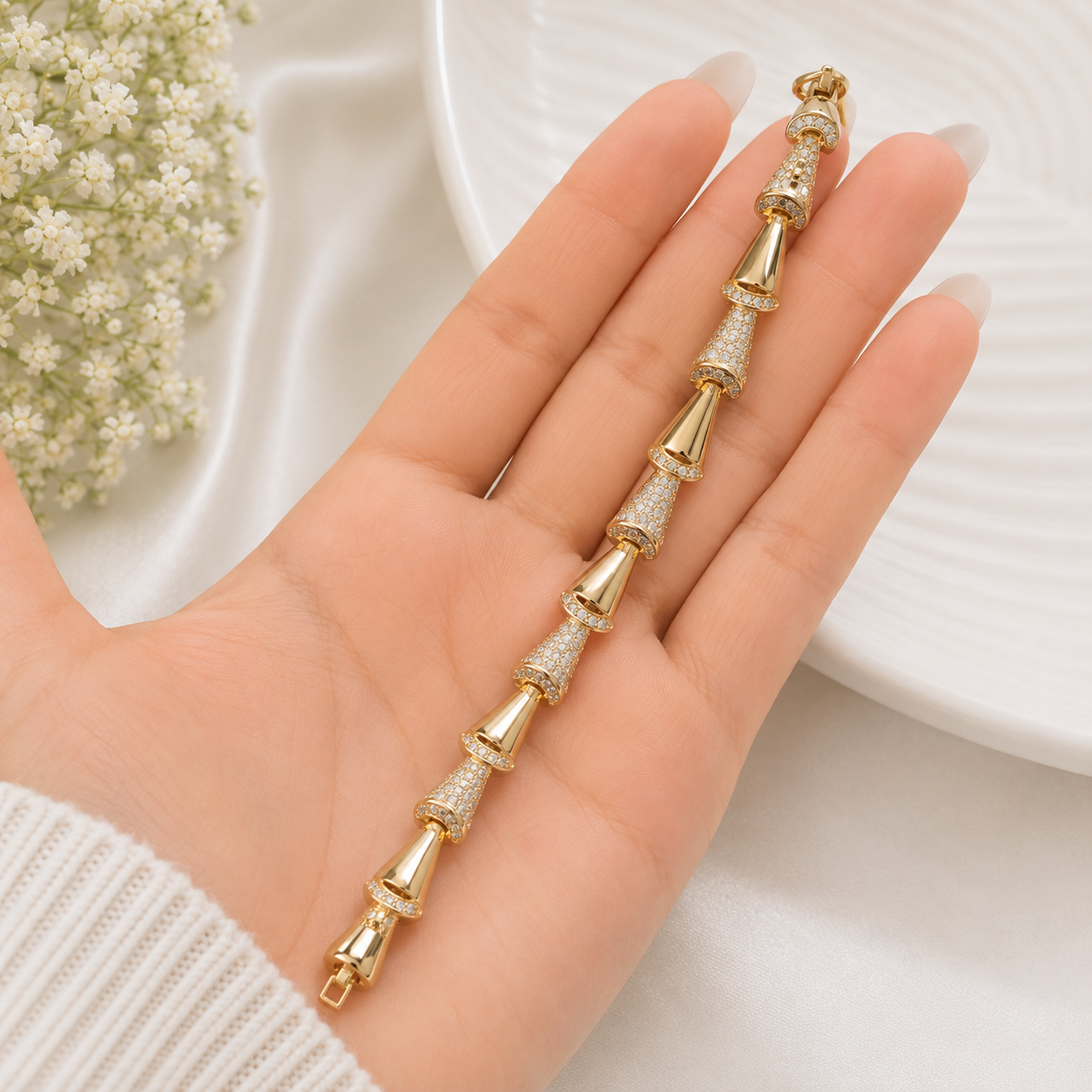 Celeste Prism Gold Bracelet