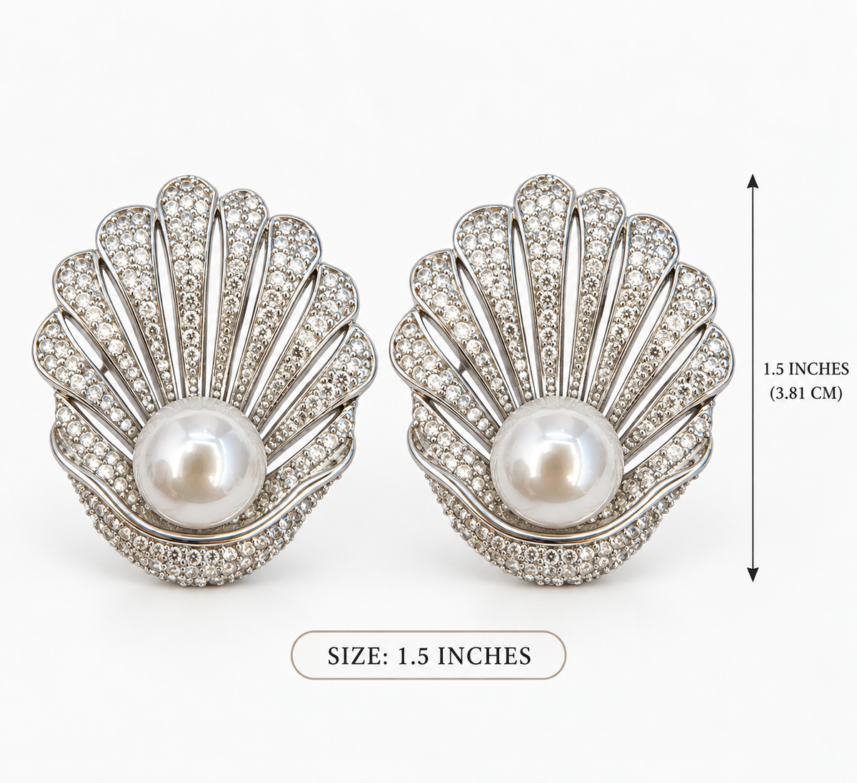 Pearl Shell Glam Earrings