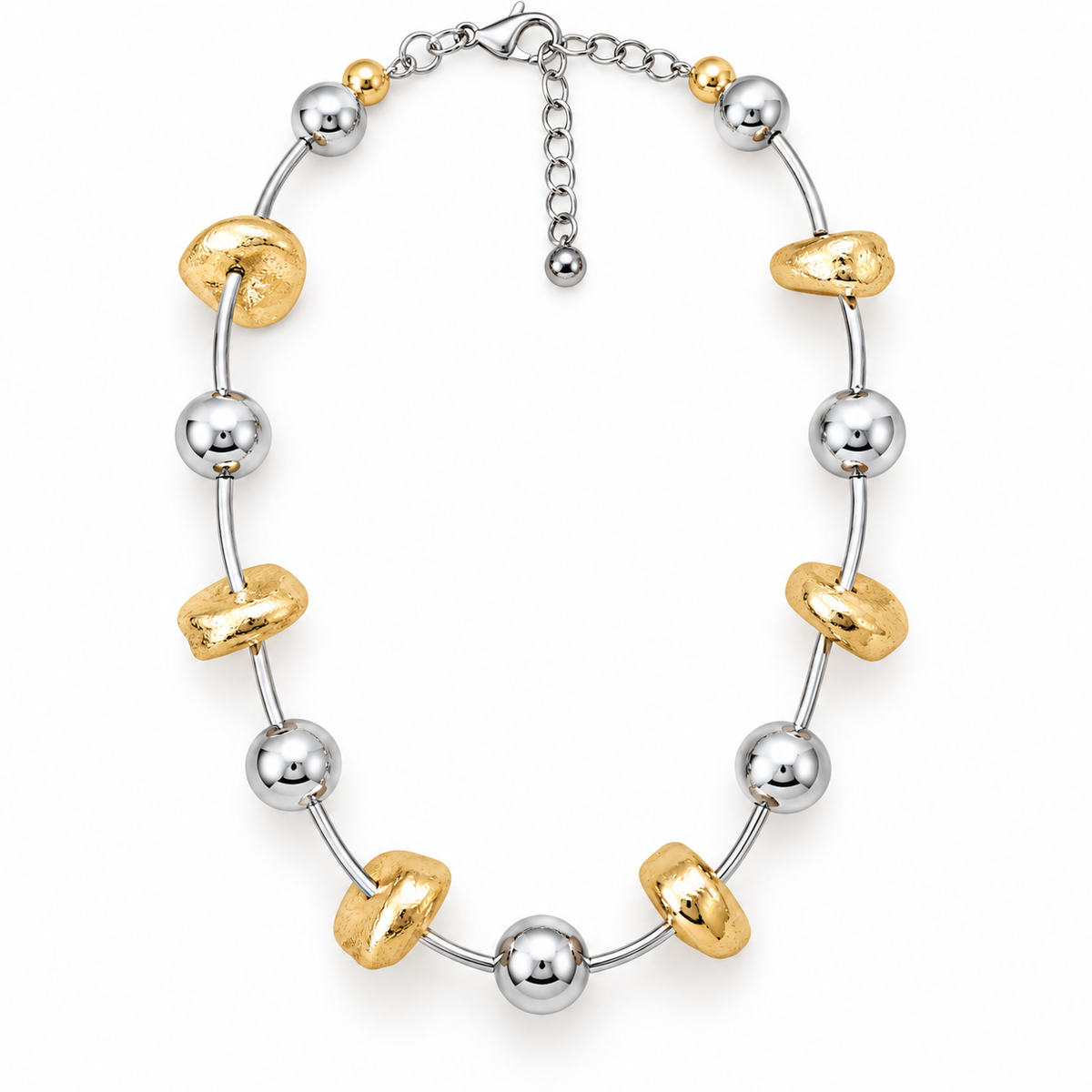 Golden Silver Harmony Necklace