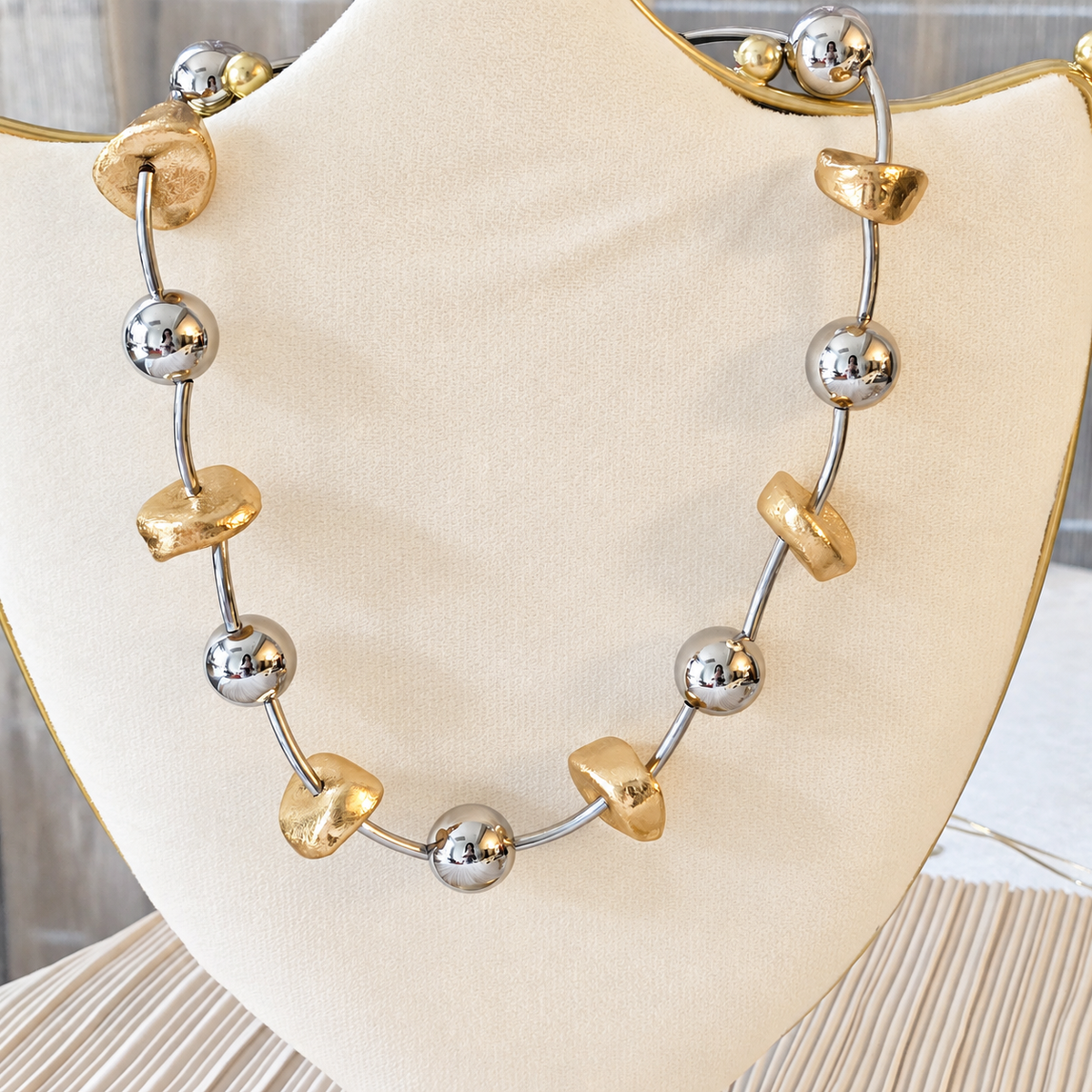 Golden Silver Harmony Necklace