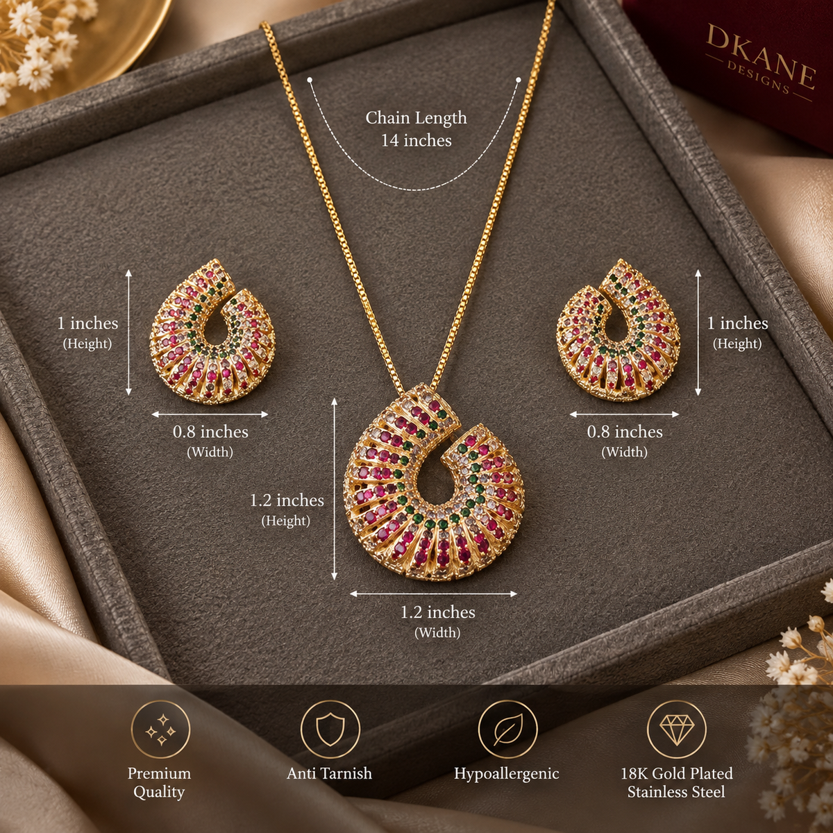 Multicolor Necklace Set