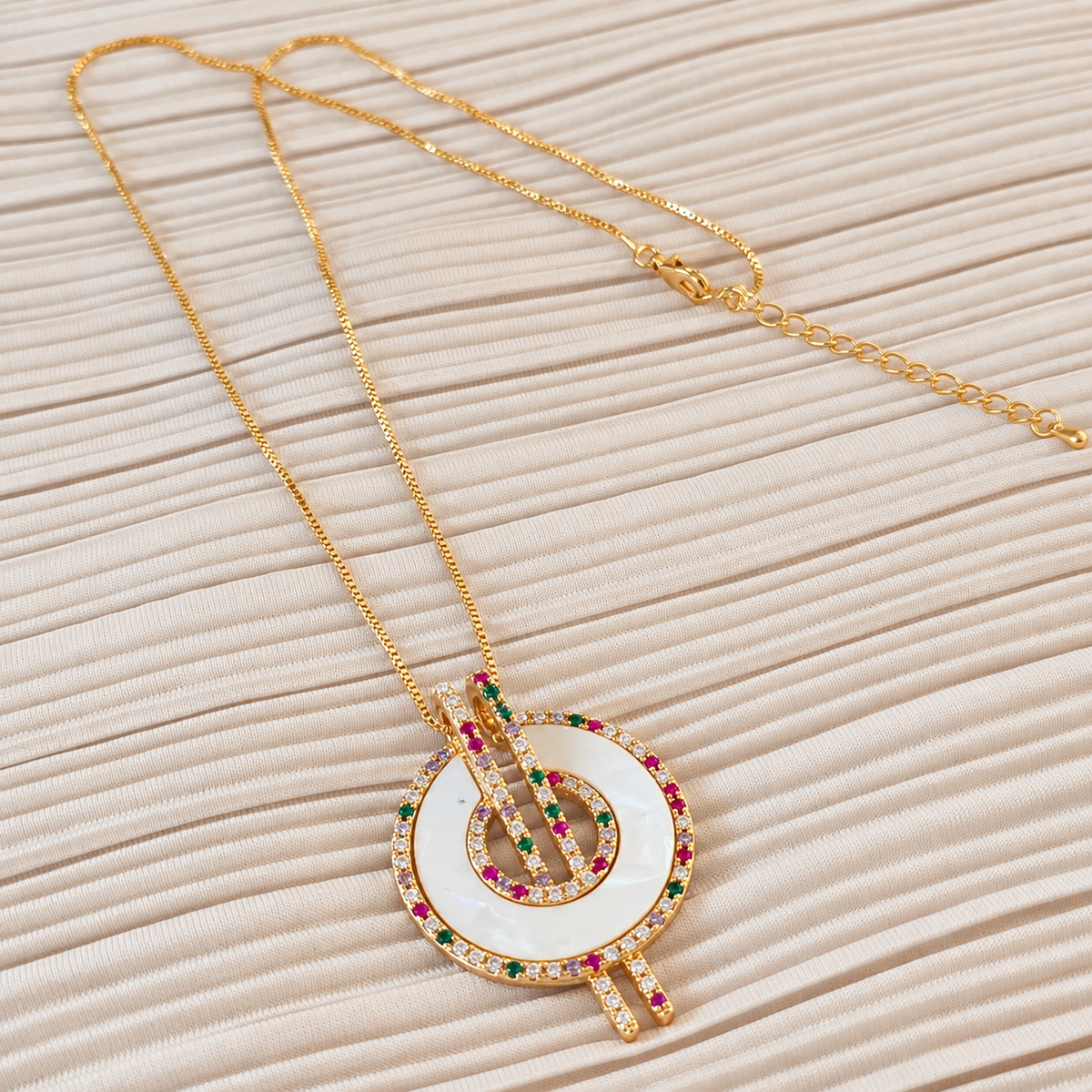 MOP Multicolor Necklace Set
