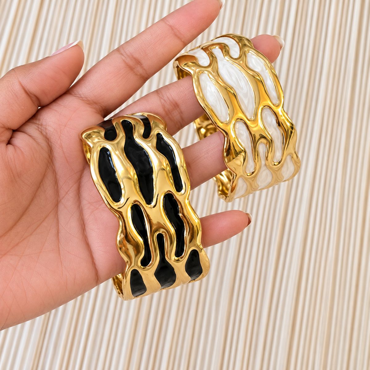 Black & White Set Of Two Bracelet