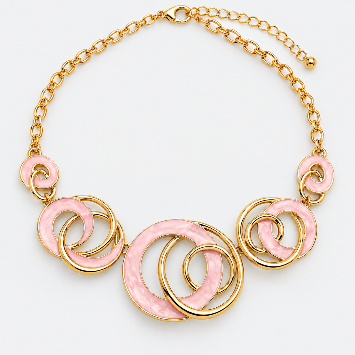 Blush Infinity Necklace Set