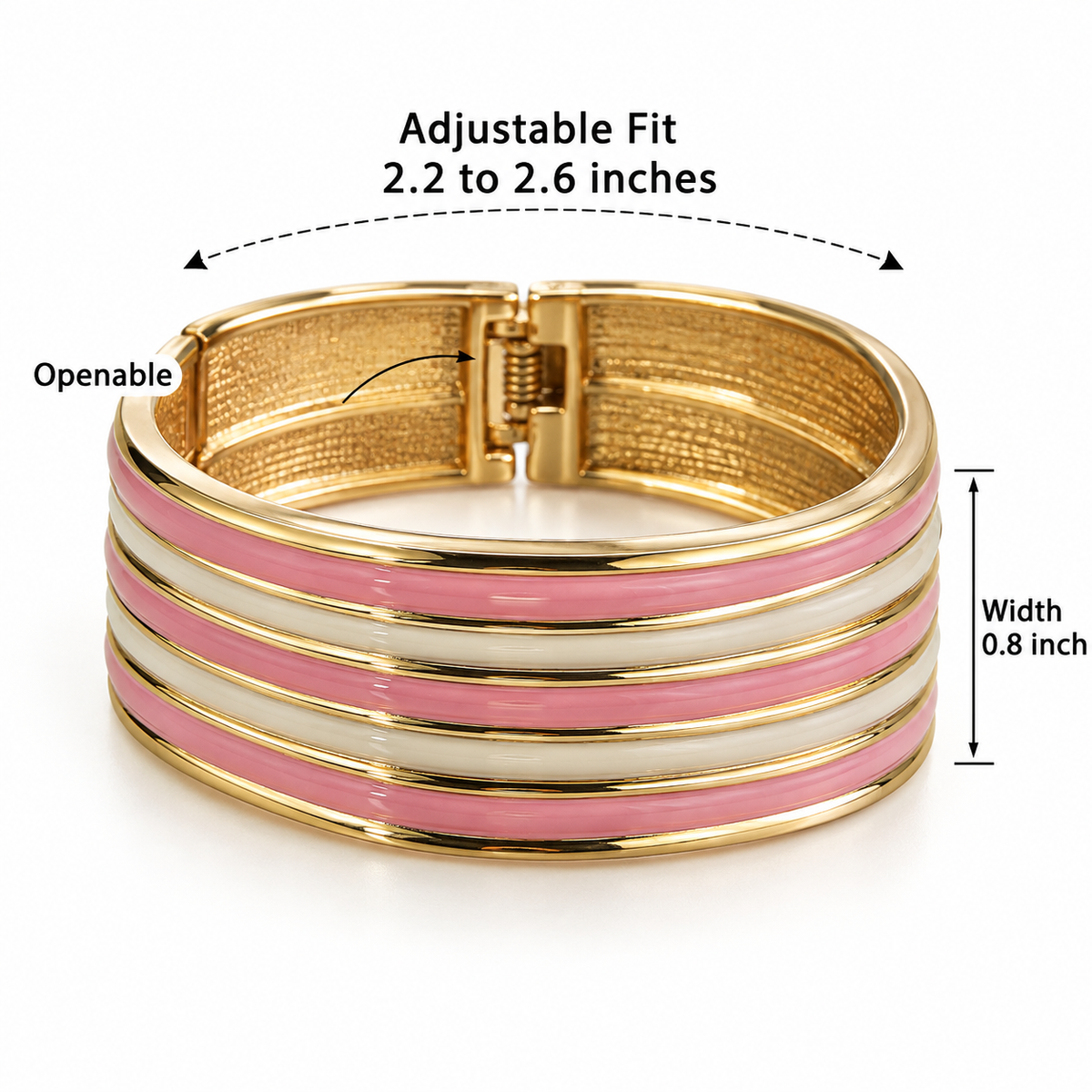 Blush & Ivory Layered Bracelet Set Of 2