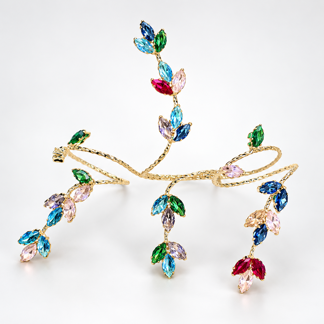 Multicolor Adjustable Ring Bracelet
