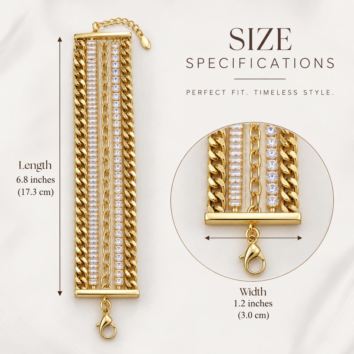 Luxe Gold Multi-Layer Stack Bracelet