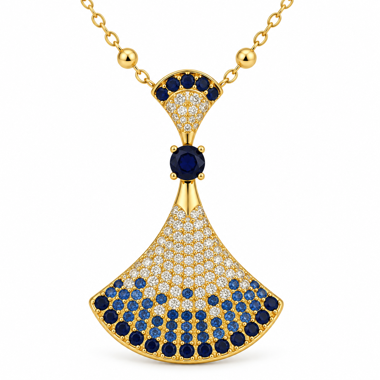 Blue Sapphire Fan Set