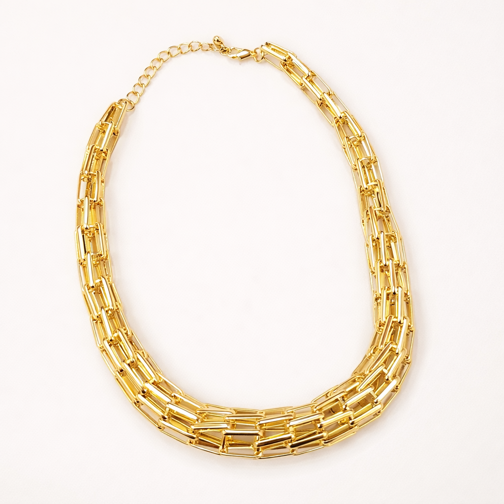 Bold Link Collar Necklace