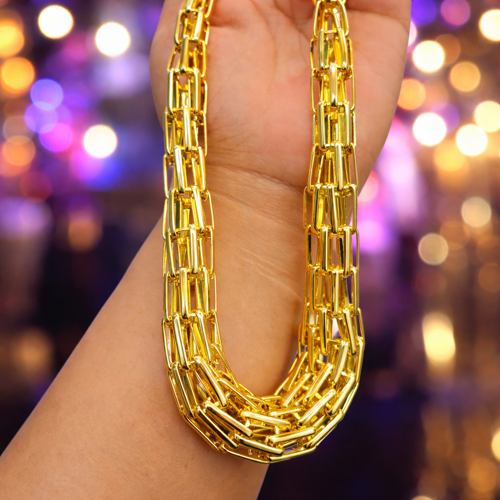 Bold Link Collar Necklace