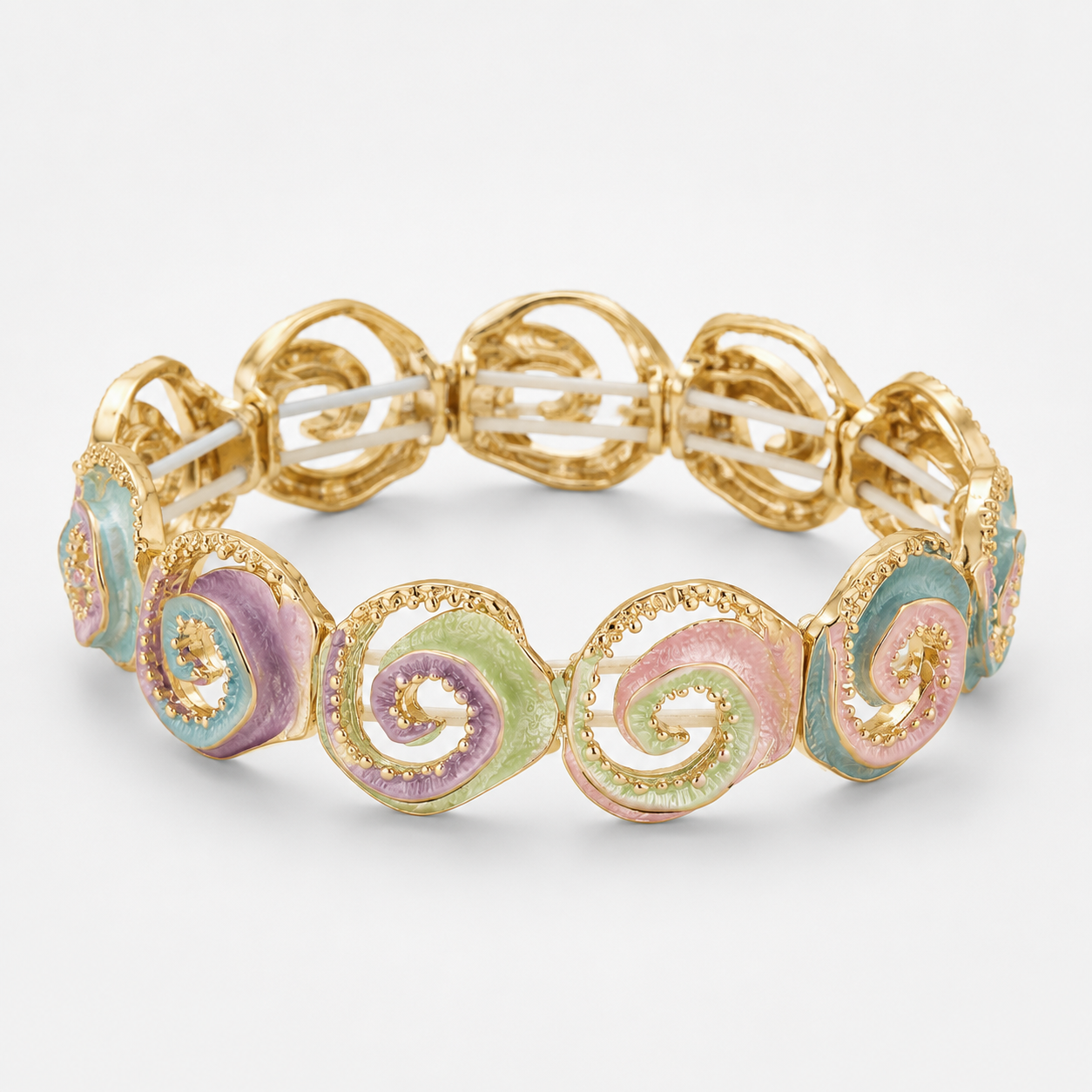 Candy Swirl Gold Bracelet