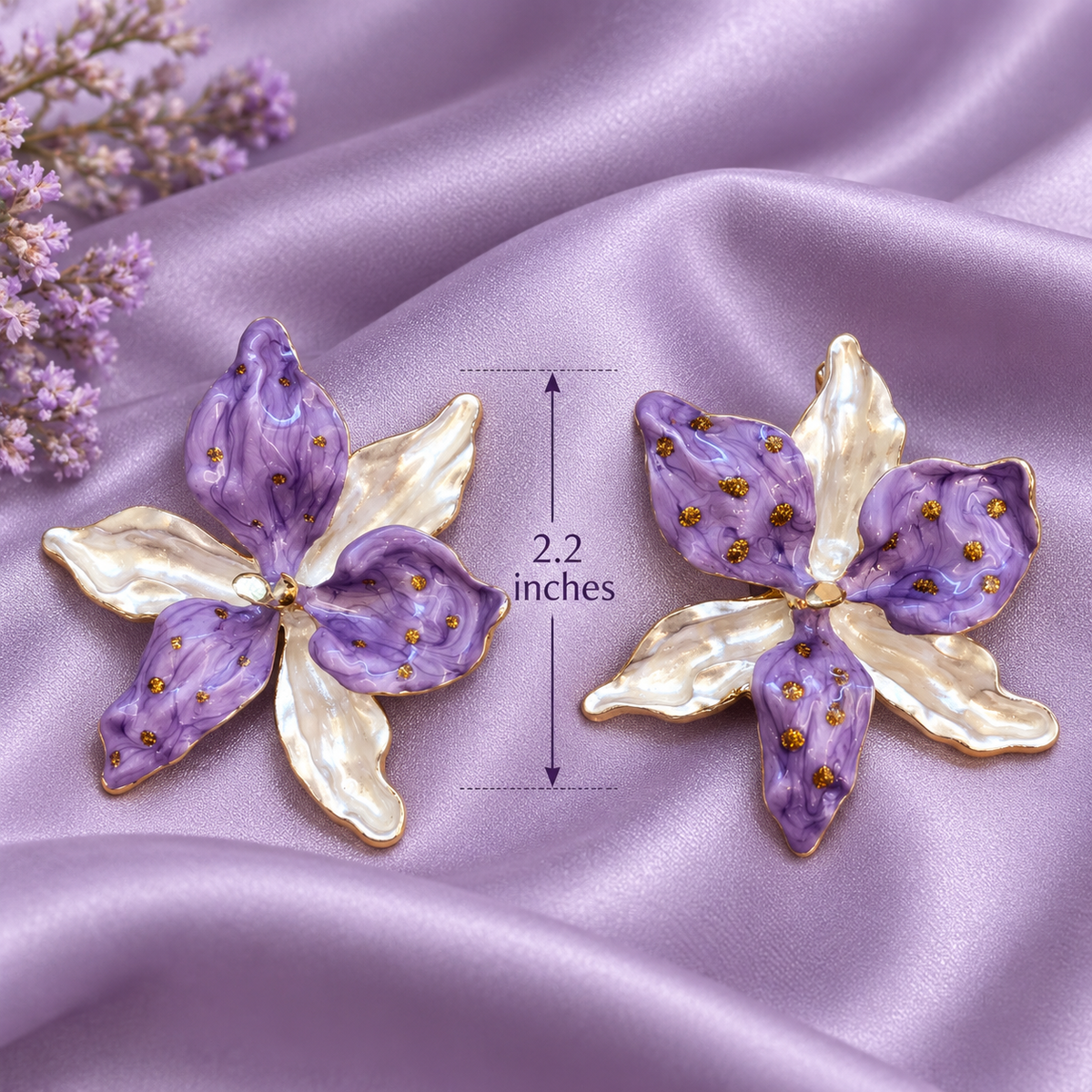 Lavender Bloom Earrings
