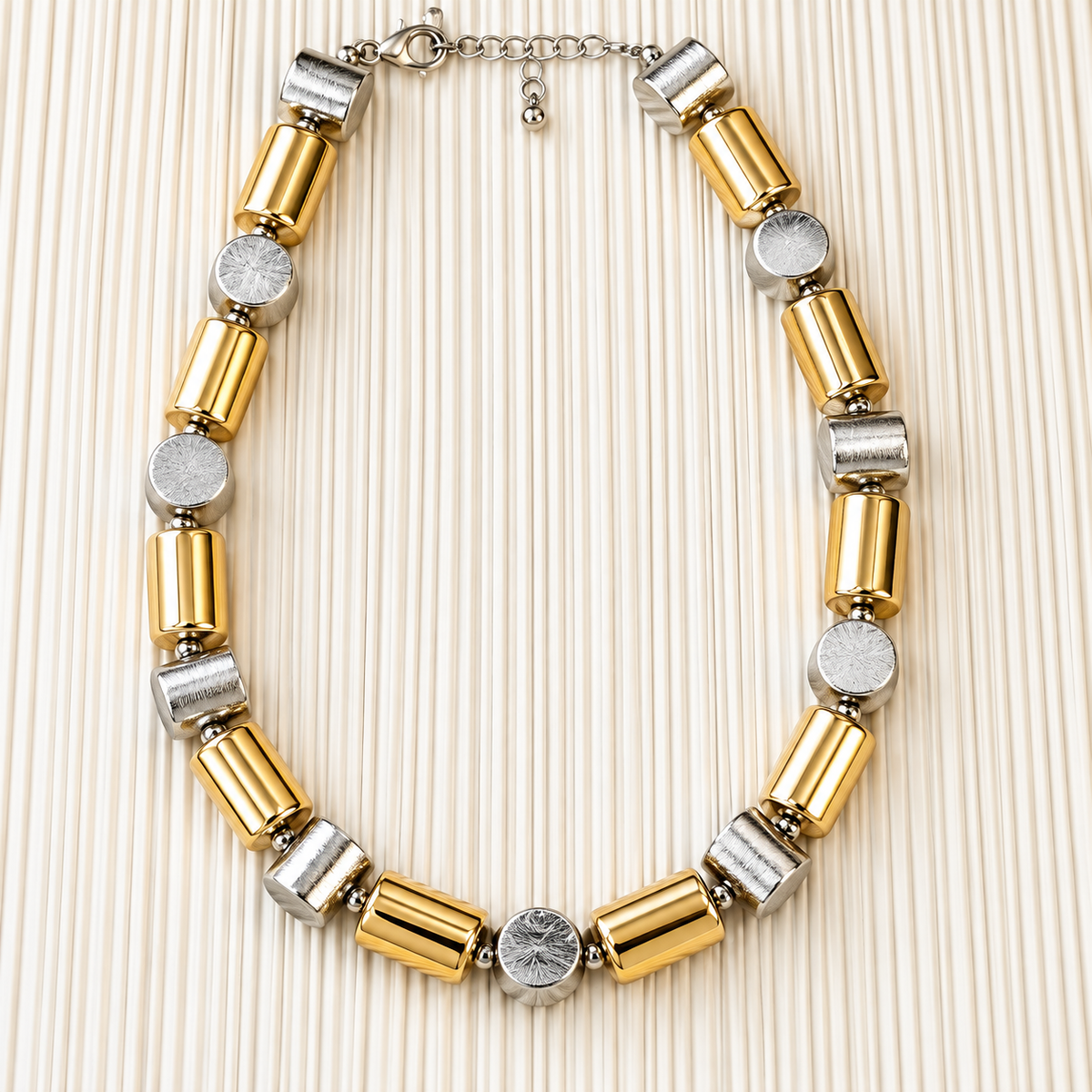 Golden Silver Luxe Necklace