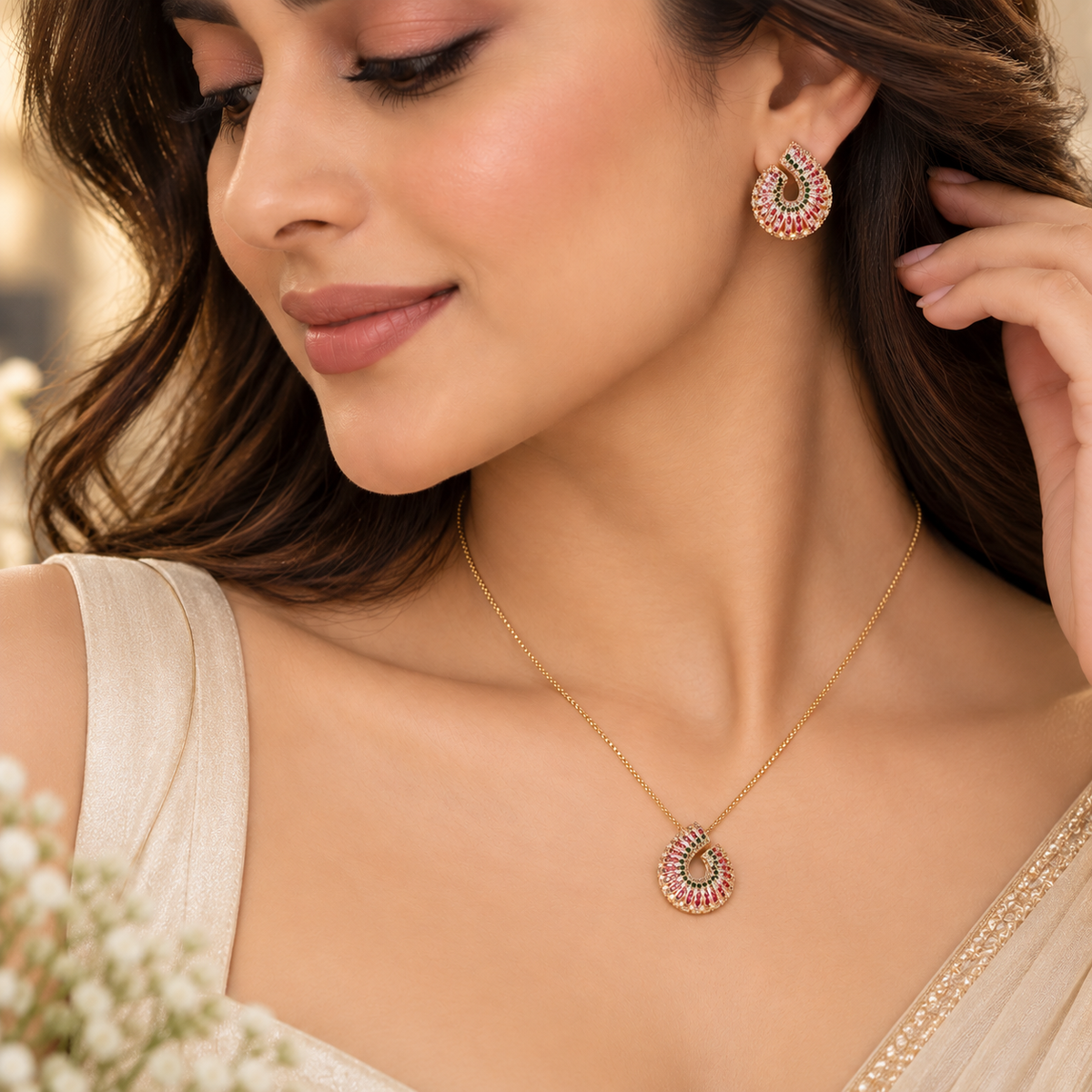 Multicolor Necklace Set