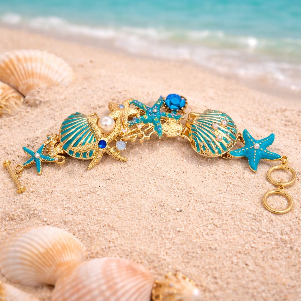 Coral  & Starfish Bracelet