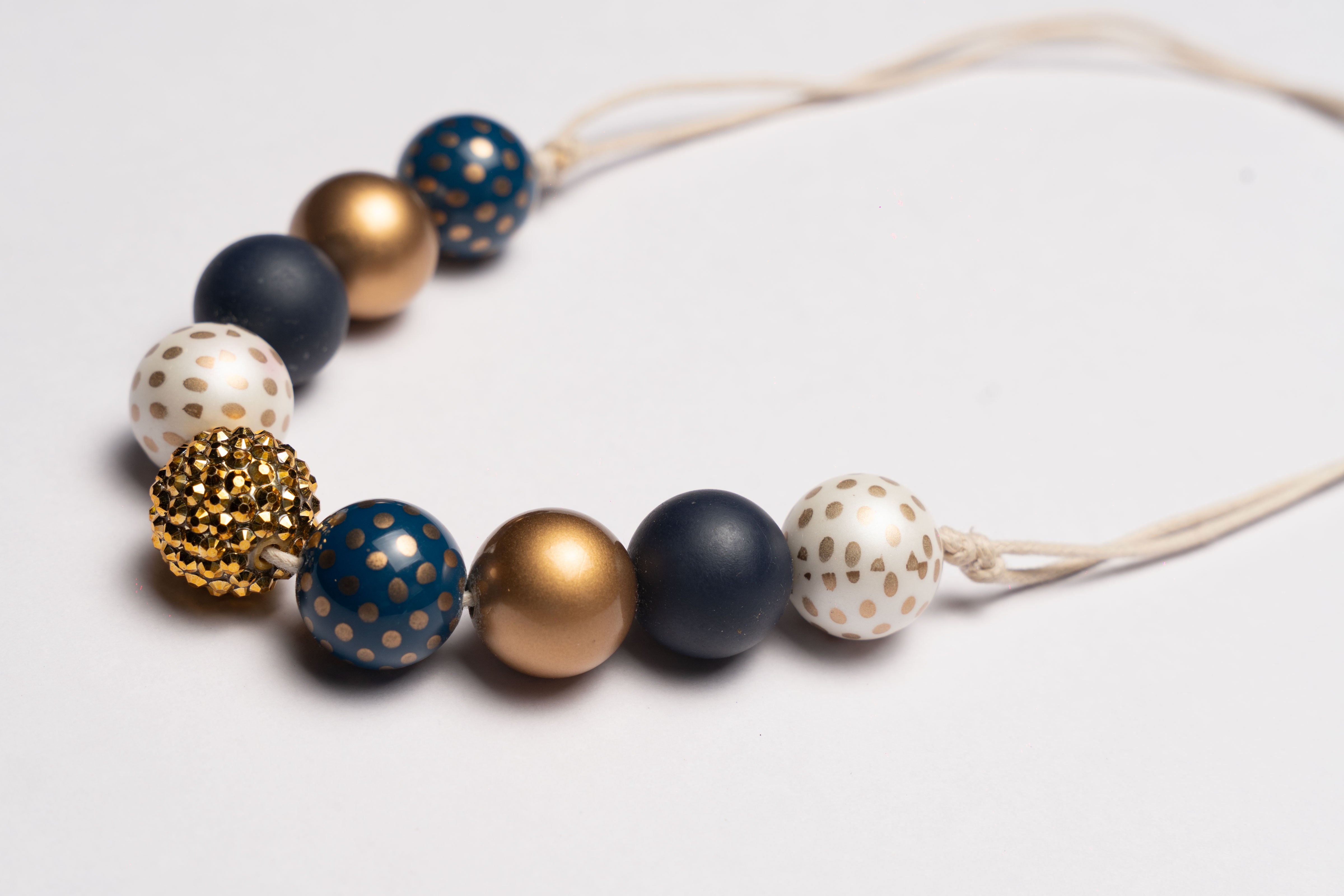 Dark Blue And Golden Bubble Gum