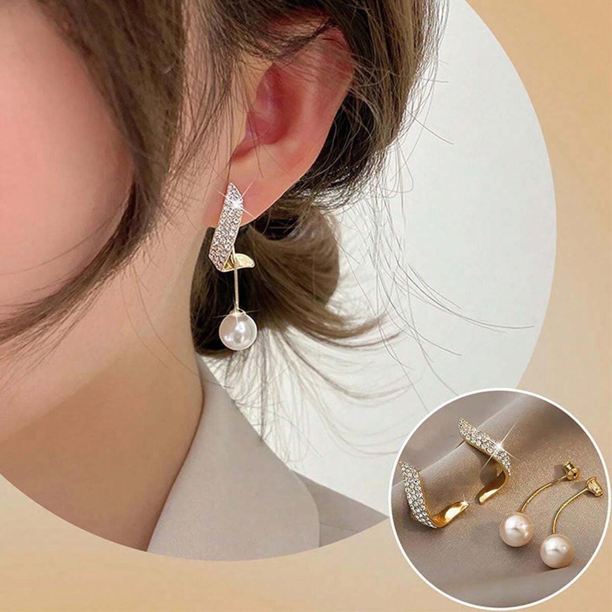Glimmer Pearl Danglers