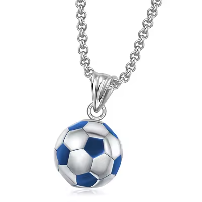 Football Silver And Blue