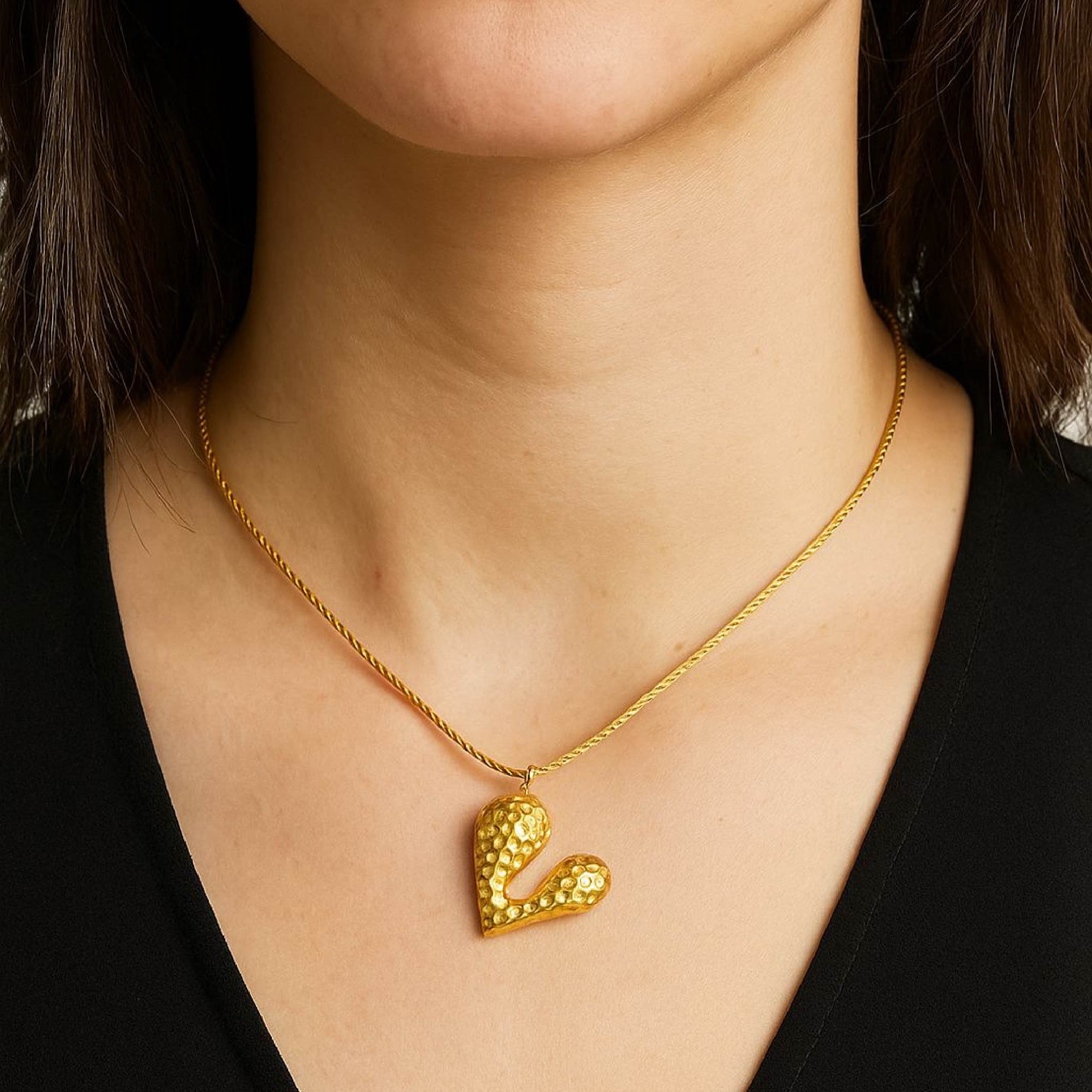 String with a Heart Necklace