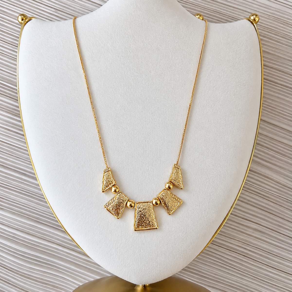 Hammered Gold Necklace