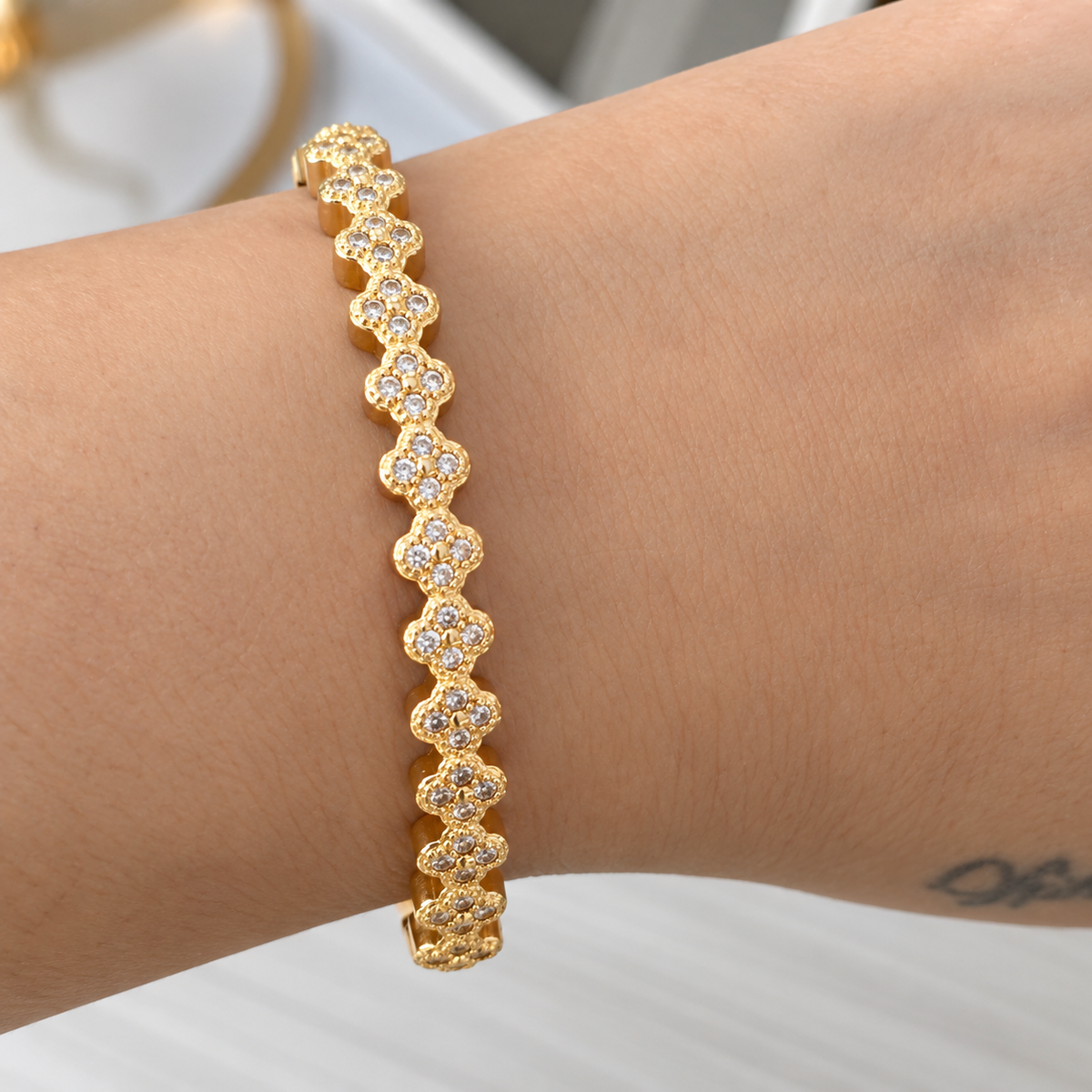 Celeste Gold Crystal Bracelet