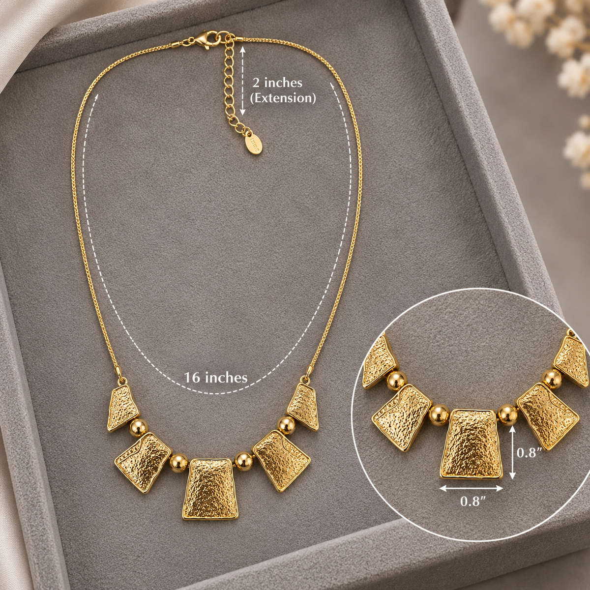 Hammered Gold Necklace