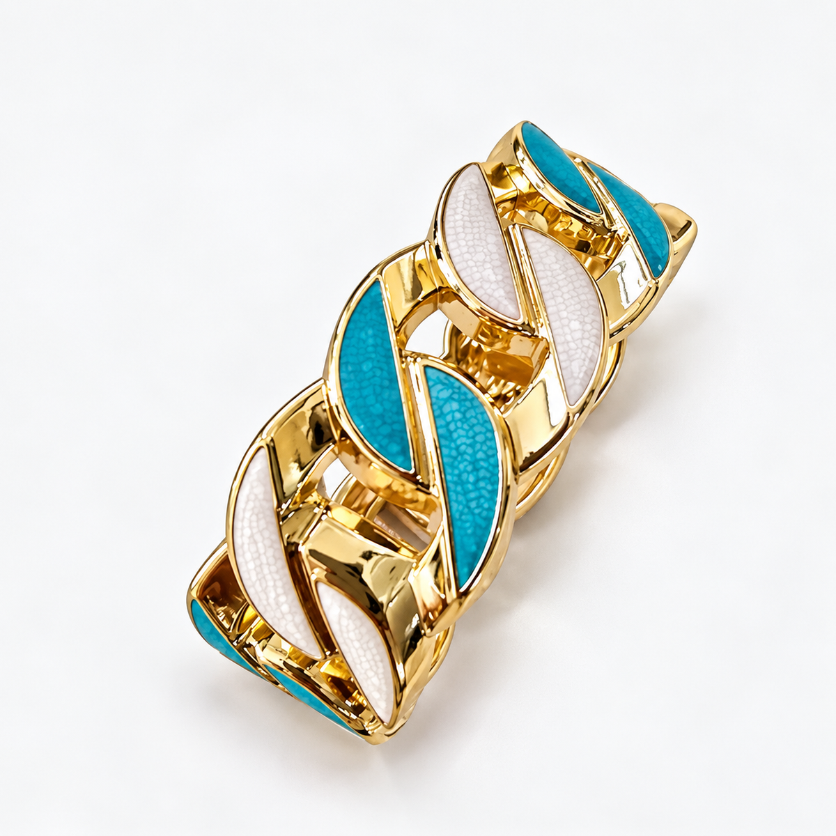 White & Turquoise Bracelet