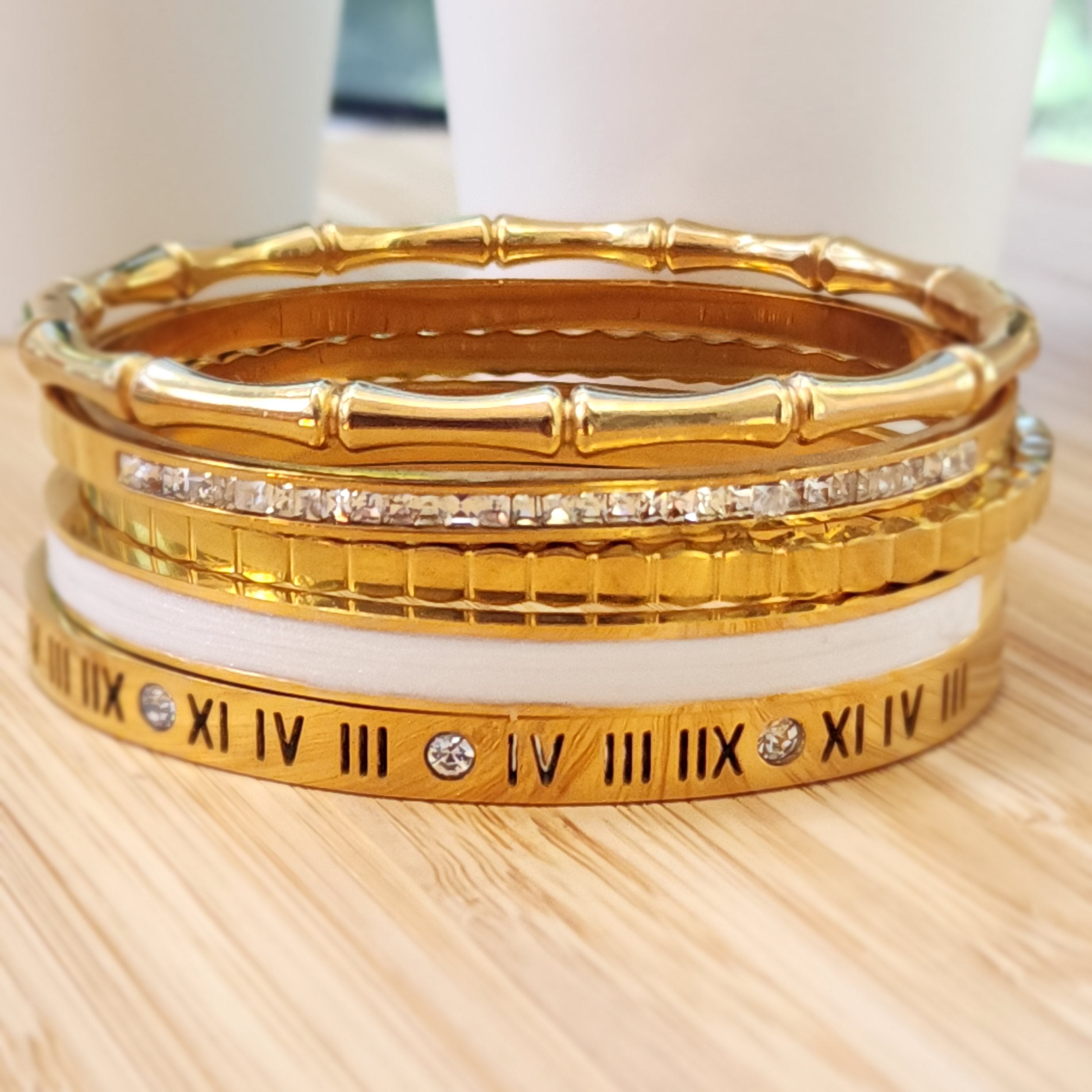 Golden Harmony 5 Bracelet Stack