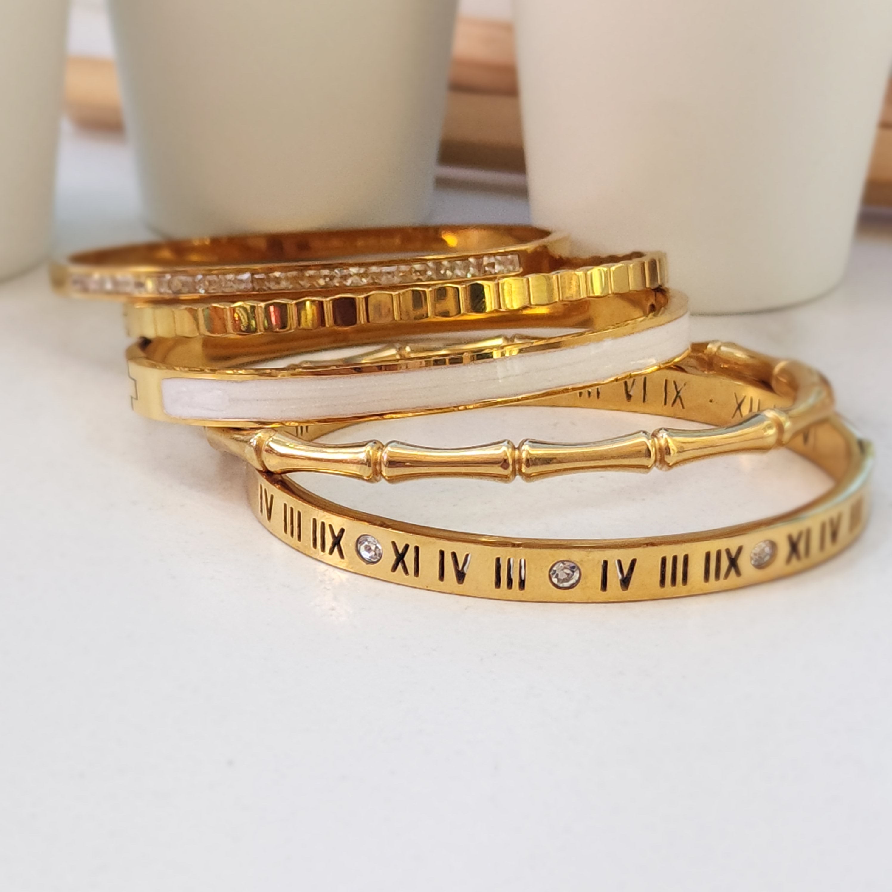 Golden Harmony 5 Bracelet Stack