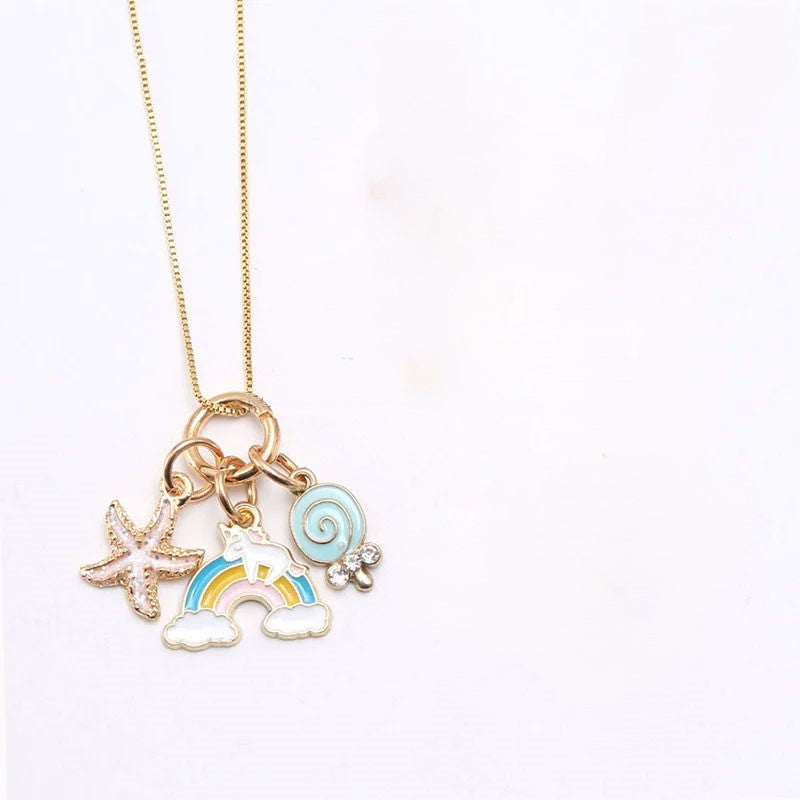 Golden Rainbow Charm