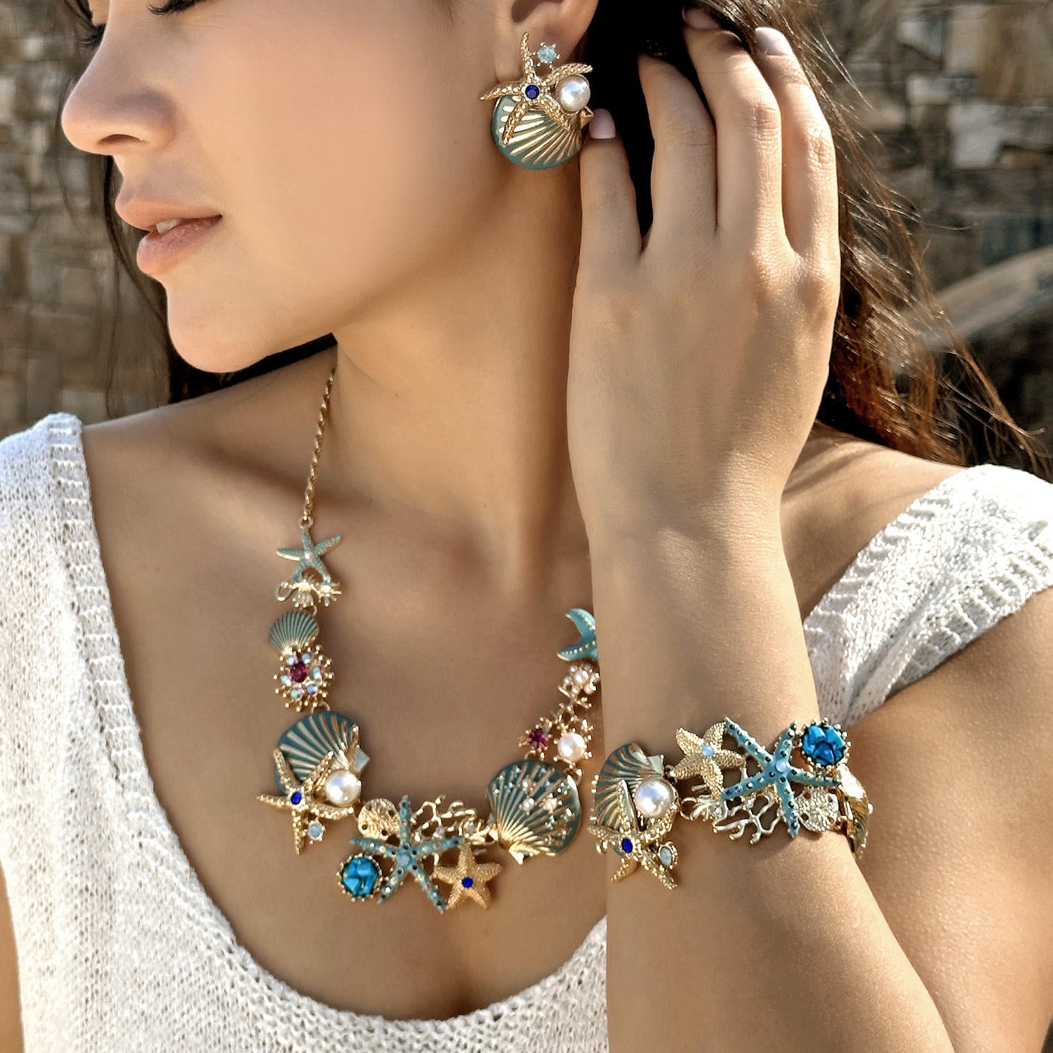 Starfish & Seashell Luxe Jewelry Set