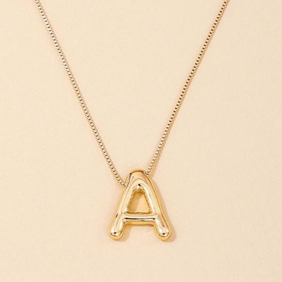 Golden Initial A Pendant