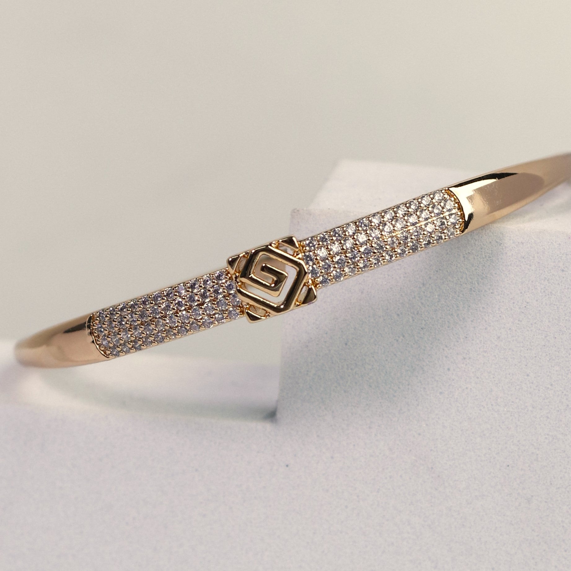 Geometric Square AD Bangle